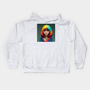 A colorful girl - best selling Kids Hoodie